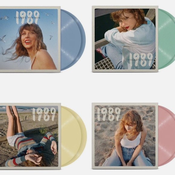 Taylor Swift 1989 Vinyl Set of 4 with Film Strip Display Shelves - Picture 1 of 16